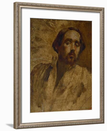 Self-Portrait in the Painter's Smock, 1860-1862-Edgar Degas-Framed Giclee Print