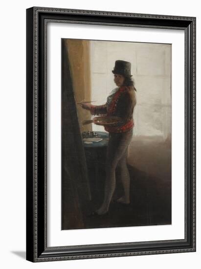 Self-Portrait in the Studio-Francisco de Goya-Framed Giclee Print