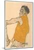 Self-Portrait in Yellow Vest, 1914-Egon Schiele-Mounted Giclee Print