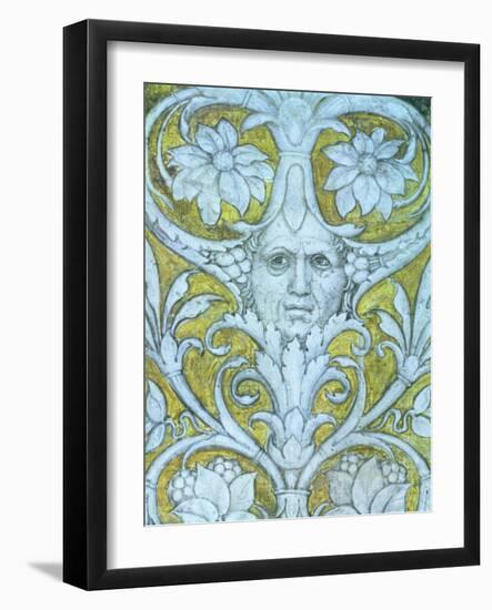 Self Portrait Incorporated into the Decorative Frieze of the Camera Degli Sposi or Camera Picta-Andrea Mantegna-Framed Giclee Print