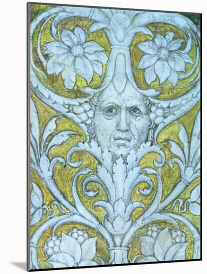 Self Portrait Incorporated into the Decorative Frieze of the Camera Degli Sposi or Camera Picta-Andrea Mantegna-Mounted Giclee Print