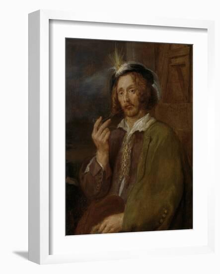 Self-Portrait, Jan Davidsz. De Heem.-Jan Davidsz de Heem-Framed Art Print