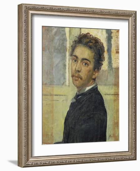 Self-Portrait, Madrid 1878-Ferdinand Hodler-Framed Giclee Print