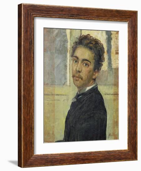 Self-Portrait, Madrid 1878-Ferdinand Hodler-Framed Giclee Print