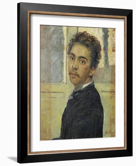 Self-Portrait, Madrid 1878-Ferdinand Hodler-Framed Giclee Print