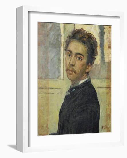 Self-Portrait, Madrid 1878-Ferdinand Hodler-Framed Giclee Print