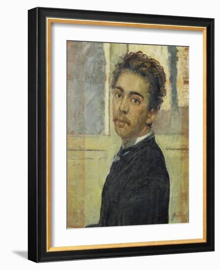 Self-Portrait, Madrid 1878-Ferdinand Hodler-Framed Giclee Print