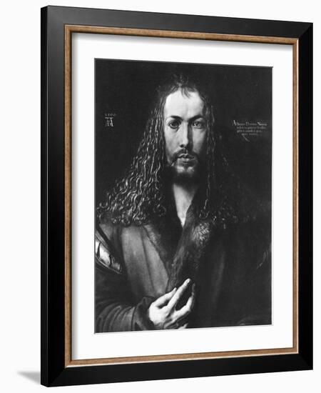 Self Portrait of Artist Albrecht Durer at Age 28-null-Framed Photographic Print