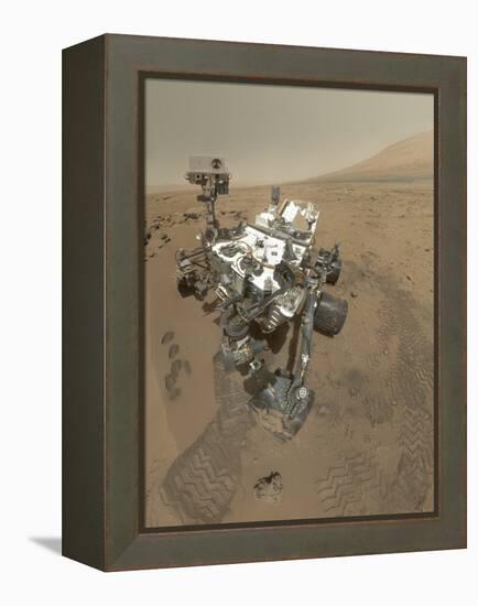 Self-Portrait of Curiosity Rover in Gale Crater on the Surface of Mars-null-Framed Premier Image Canvas