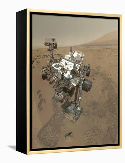 Self-Portrait of Curiosity Rover in Gale Crater on the Surface of Mars-null-Framed Premier Image Canvas