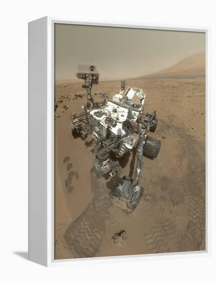 Self-Portrait of Curiosity Rover in Gale Crater on the Surface of Mars-null-Framed Premier Image Canvas