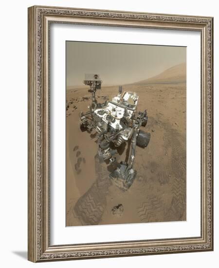 Self-Portrait of Curiosity Rover in Gale Crater on the Surface of Mars-null-Framed Photographic Print