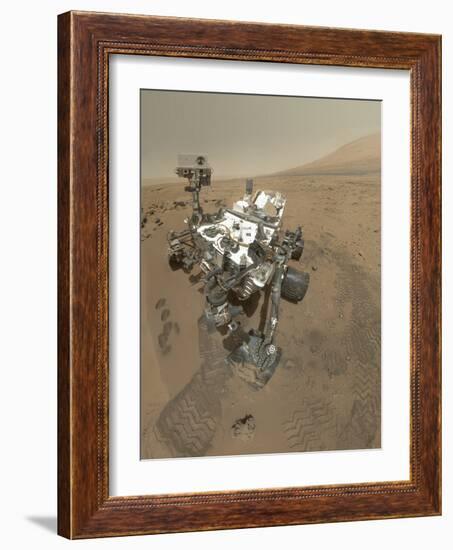 Self-Portrait of Curiosity Rover in Gale Crater on the Surface of Mars-null-Framed Photographic Print