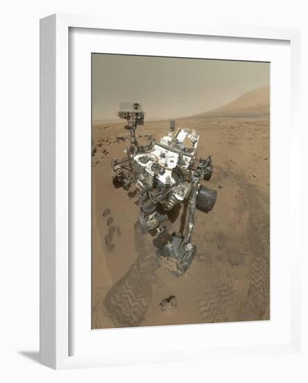 Self-Portrait of Curiosity Rover in Gale Crater on the Surface of Mars-null-Framed Photographic Print