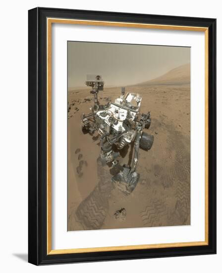 Self-Portrait of Curiosity Rover in Gale Crater on the Surface of Mars-null-Framed Photographic Print