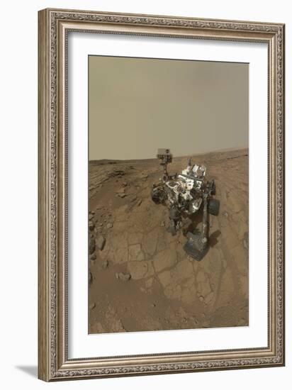 Self-Portrait of Curiosity Rover on the Surface of Mars-null-Framed Photographic Print