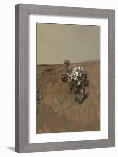 Self-Portrait of Curiosity Rover on the Surface of Mars-null-Framed Photographic Print