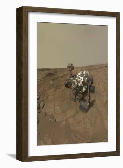 Self-Portrait of Curiosity Rover on the Surface of Mars-null-Framed Photographic Print