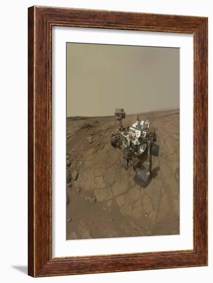 Self-Portrait of Curiosity Rover on the Surface of Mars-null-Framed Photographic Print