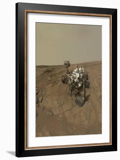 Self-Portrait of Curiosity Rover on the Surface of Mars-null-Framed Photographic Print