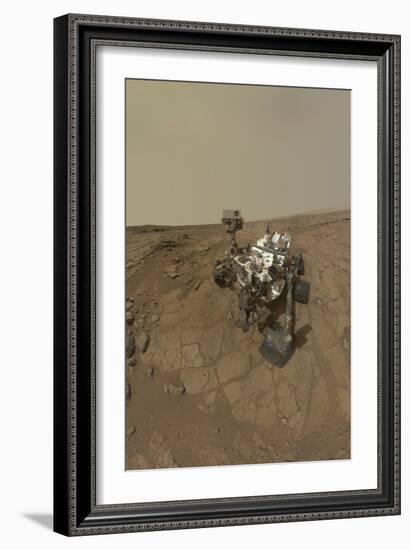 Self-Portrait of Curiosity Rover on the Surface of Mars-null-Framed Photographic Print