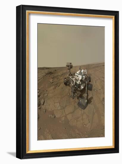 Self-Portrait of Curiosity Rover on the Surface of Mars-null-Framed Photographic Print