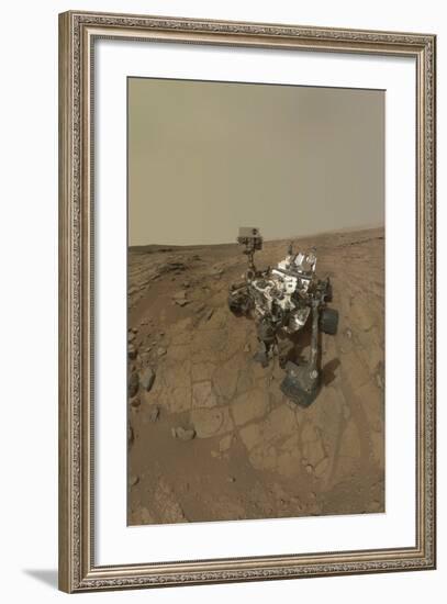 Self-Portrait of Curiosity Rover on the Surface of Mars-null-Framed Photographic Print