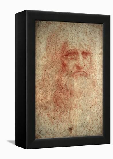 Self Portrait of Leonardo Da Vinci, Italian Painter, Sculptor, Engineer and Architect, C1513-Leonardo da Vinci-Framed Premier Image Canvas