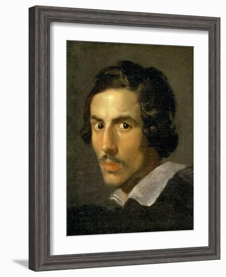 Self Portrait of the Artist in Middle Age-Giovanni Lorenzo Bernini-Framed Giclee Print