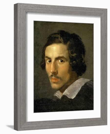 Self Portrait of the Artist in Middle Age-Giovanni Lorenzo Bernini-Framed Giclee Print