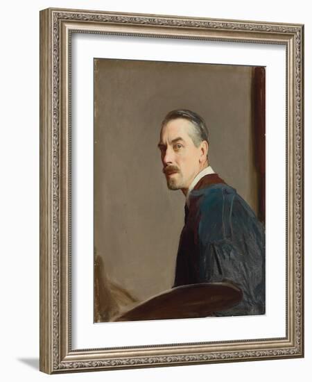 Self-Portrait of the Artist (Oil on Canvas)-George Spencer Watson-Framed Giclee Print