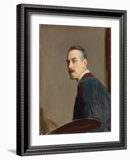 Self-Portrait of the Artist (Oil on Canvas)-George Spencer Watson-Framed Giclee Print