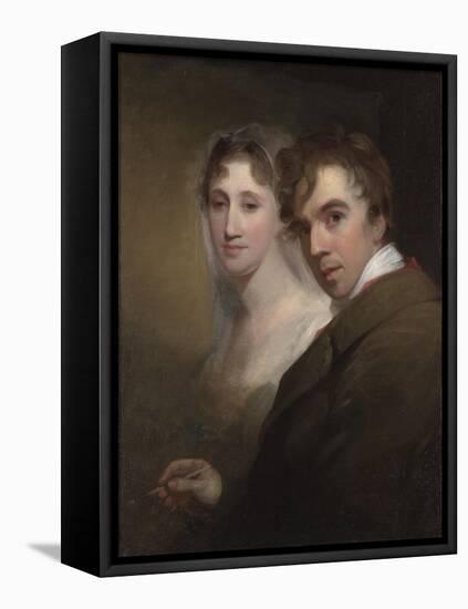 Self-Portrait of the Artist Painting His Wife, c.1810-Thomas Sully-Framed Premier Image Canvas