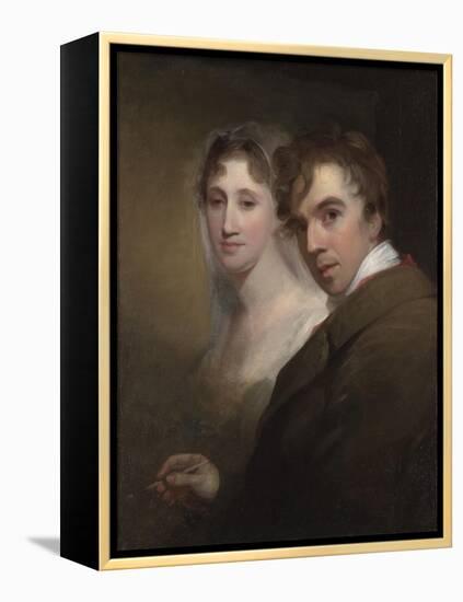 Self-Portrait of the Artist Painting His Wife, c.1810-Thomas Sully-Framed Premier Image Canvas