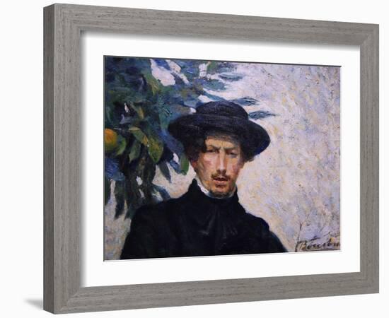 Self Portrait of the Artist-Umberto Boccioni-Framed Art Print