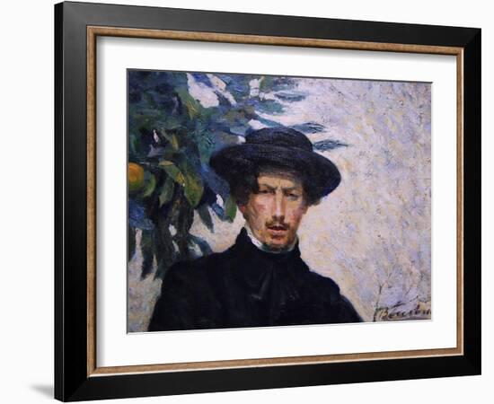 Self Portrait of the Artist-Umberto Boccioni-Framed Art Print