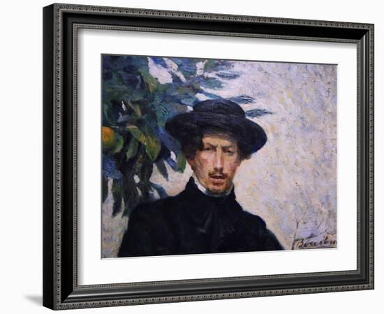 Self Portrait of the Artist-Umberto Boccioni-Framed Art Print