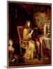 Self-Portrait (Oil on Canvas, 17Th Century)-Pierre Mignard-Mounted Giclee Print