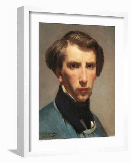 Self Portrait (Oil on Canvas)-William-Adolphe Bouguereau-Framed Giclee Print