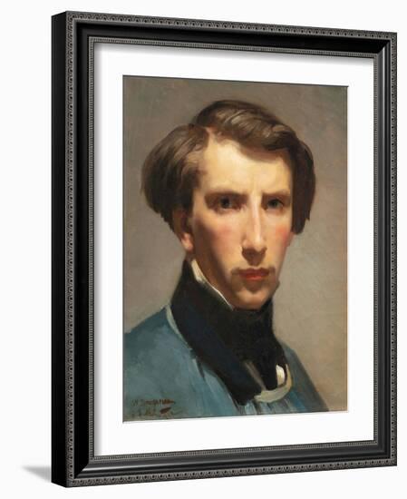 Self Portrait (Oil on Canvas)-William-Adolphe Bouguereau-Framed Giclee Print