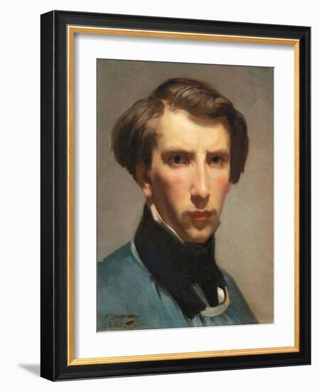Self Portrait (Oil on Canvas)-William-Adolphe Bouguereau-Framed Giclee Print