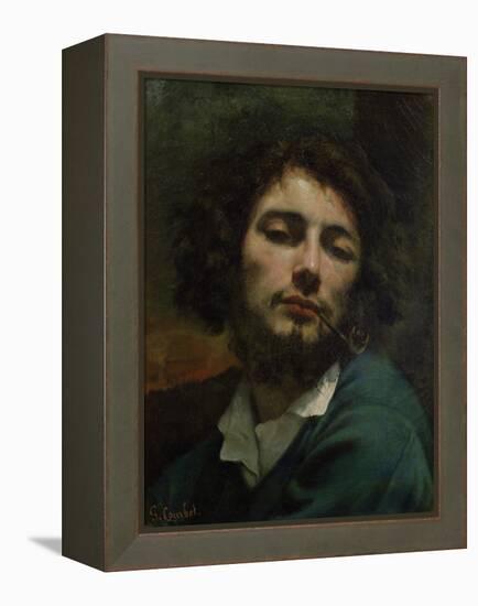 Self Portrait Or, the Man with a Pipe, circa 1846-Gustave Courbet-Framed Premier Image Canvas