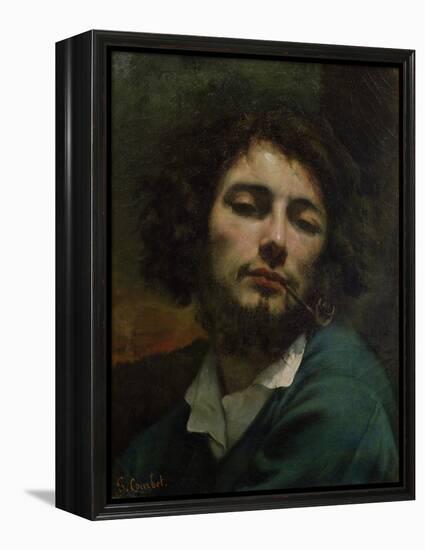 Self Portrait Or, the Man with a Pipe, circa 1846-Gustave Courbet-Framed Premier Image Canvas