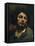 Self-Portrait or the Man with the Pipe (Oil on Canvas, 1849)-Gustave Courbet-Framed Premier Image Canvas