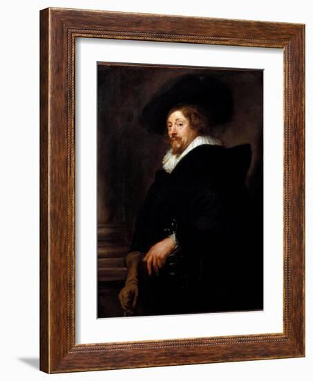 Self-Portrait (Painting, 1638-1640)-Peter Paul Rubens-Framed Giclee Print