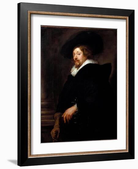 Self-Portrait (Painting, 1638-1640)-Peter Paul Rubens-Framed Giclee Print