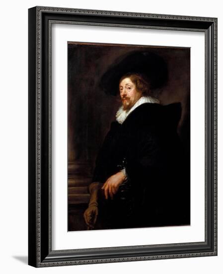 Self-Portrait (Painting, 1638-1640)-Peter Paul Rubens-Framed Giclee Print