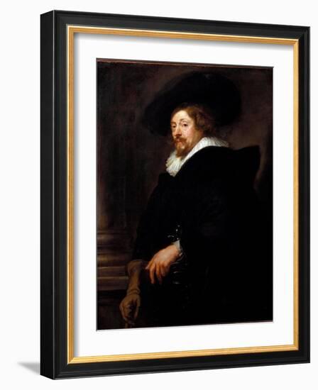 Self-Portrait (Painting, 1638-1640)-Peter Paul Rubens-Framed Giclee Print