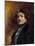 Self-Portrait Painting by Eugene Delacroix (1798-1863) 1837 Sun. 0,65X0,54 M - Self-Portrait of Eug-Ferdinand Victor Eugene Delacroix-Mounted Giclee Print