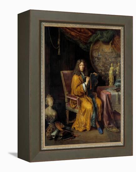 Self Portrait Painting by Pierre Mignard (1612-1695) 17Th Century. Sun 2,35X1,88 M. - Self Portrait-Pierre Mignard-Framed Premier Image Canvas